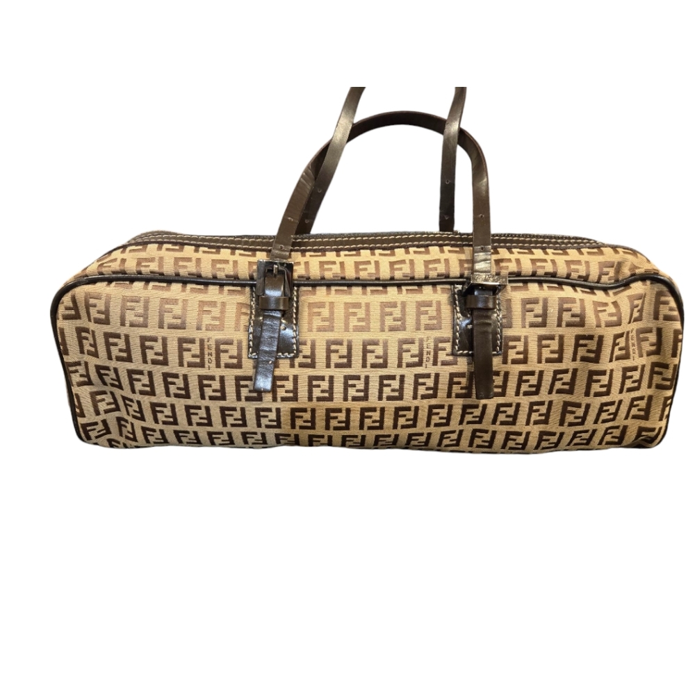 Fendi Zucca barrel handbag